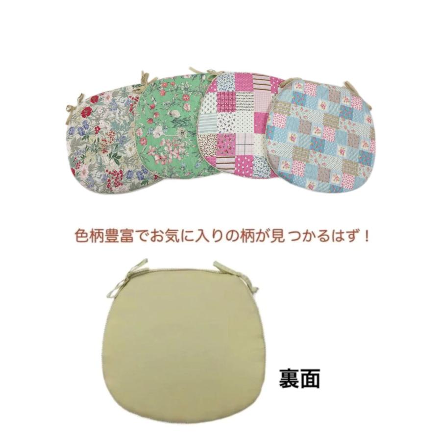 シートクッション ひも付き 車 おしゃれ かわいい 綿 花柄 チェア