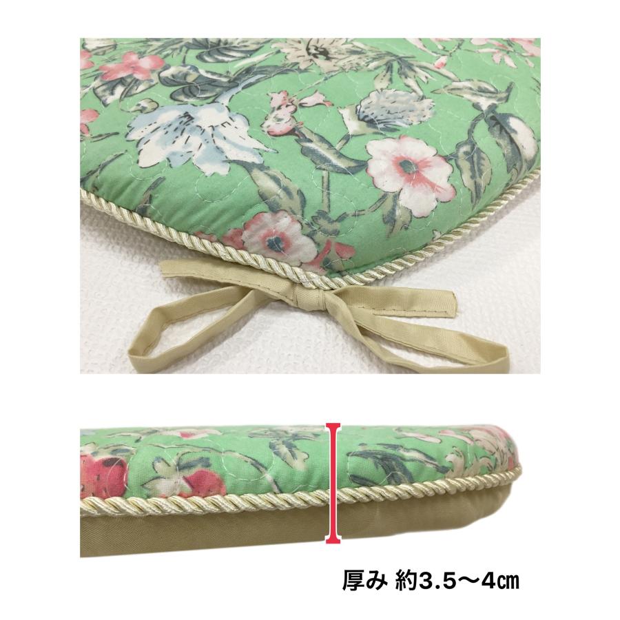 シートクッション ひも付き 車 おしゃれ かわいい 綿 花柄 チェア