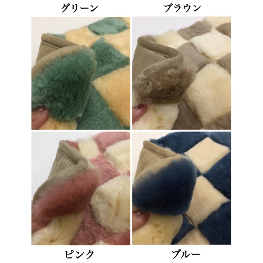 人気商品!】 ムートン 短毛 裏つき いす用 グリーン 送料無料 車 シートクッション 座布団 ピンク ブルー ブラウン トラック用品、パーツ ムートンラグ 座布団 ブルー