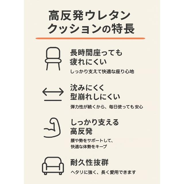 高反発座布団 30枚組 約40×40cm 無地 ソフトレザー 合皮 ブラック