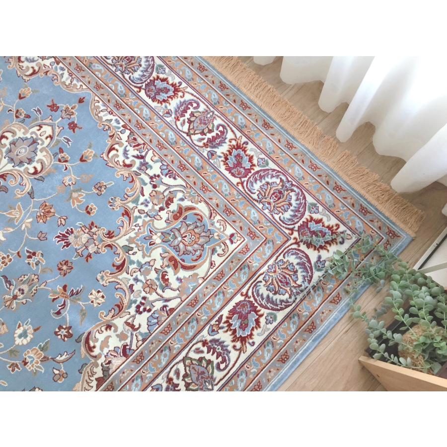 ベルギー製 モケット カーペット 200×255cm 3畳 アンティーク調 