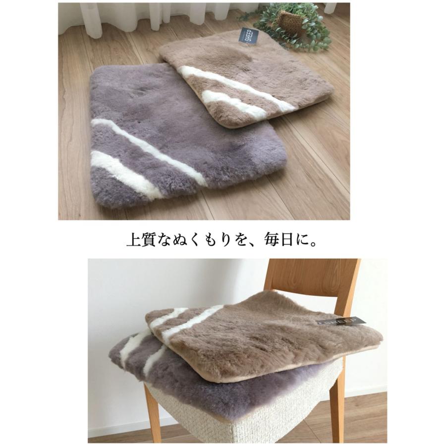 ムートン 短毛 裏付き 車用ムートンシート 上質 天然羊毛100％ 天然物