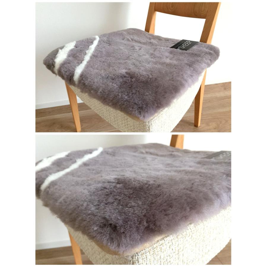 ムートン 短毛 裏付き 車用ムートンシート 上質 天然羊毛100％ 天然物