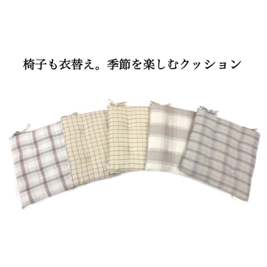 シートクッション ひも付き いす用 車 座布団 チェアパッド ダイニング
