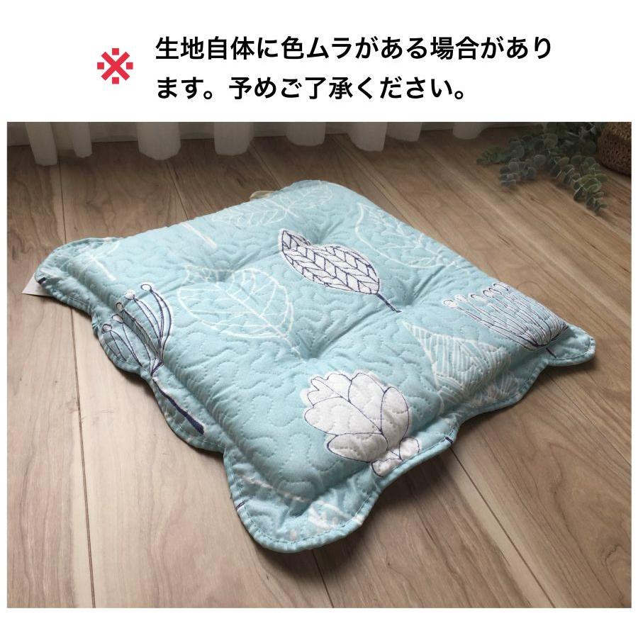 シートクッション ひも付き いす用 車 座布団 チェアパッド 約43×43cm