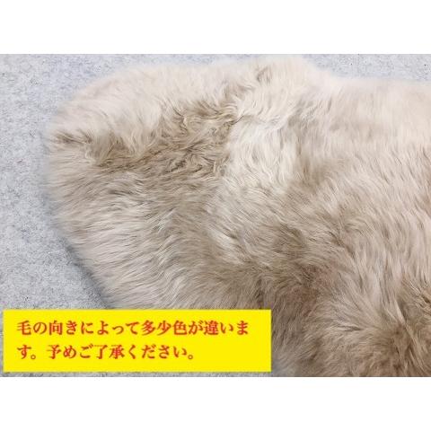 ムートン 原皮 長毛 2匹 ブラウン 暖かい 送料無料 : インテリア あき