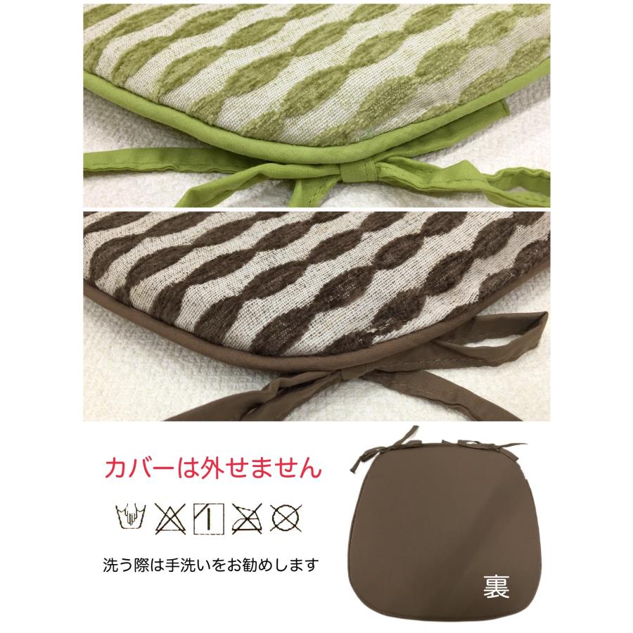 シートクッション 車 かわいい ひも付き 座布団 チェアパッド いす用