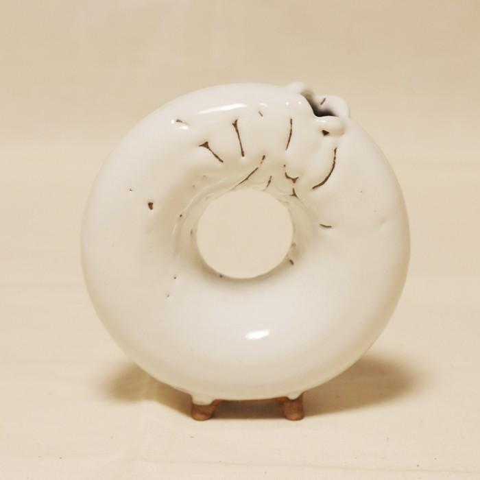 萩焼 九郎房 かいらぎ一輪挿し(中) 輪 藤本敏夫作 : 山口ぶちええもん