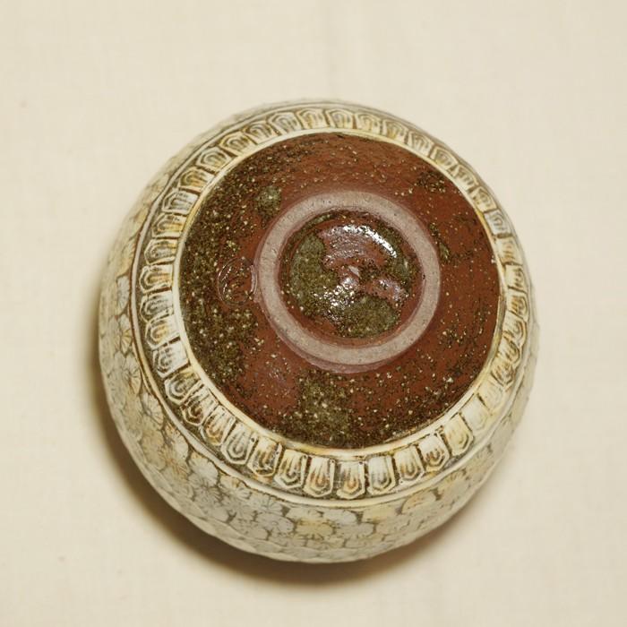 山口萩焼 明善窯 三島手酒注器 大和佳太作 化粧箱付き 一点物 : 山口