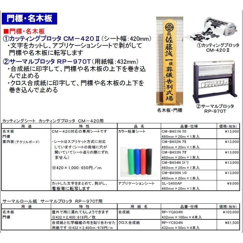 カッティング用リタックシート　アプリケーションシート500　透明　500mm×50ｍ×1本入 |  | 04