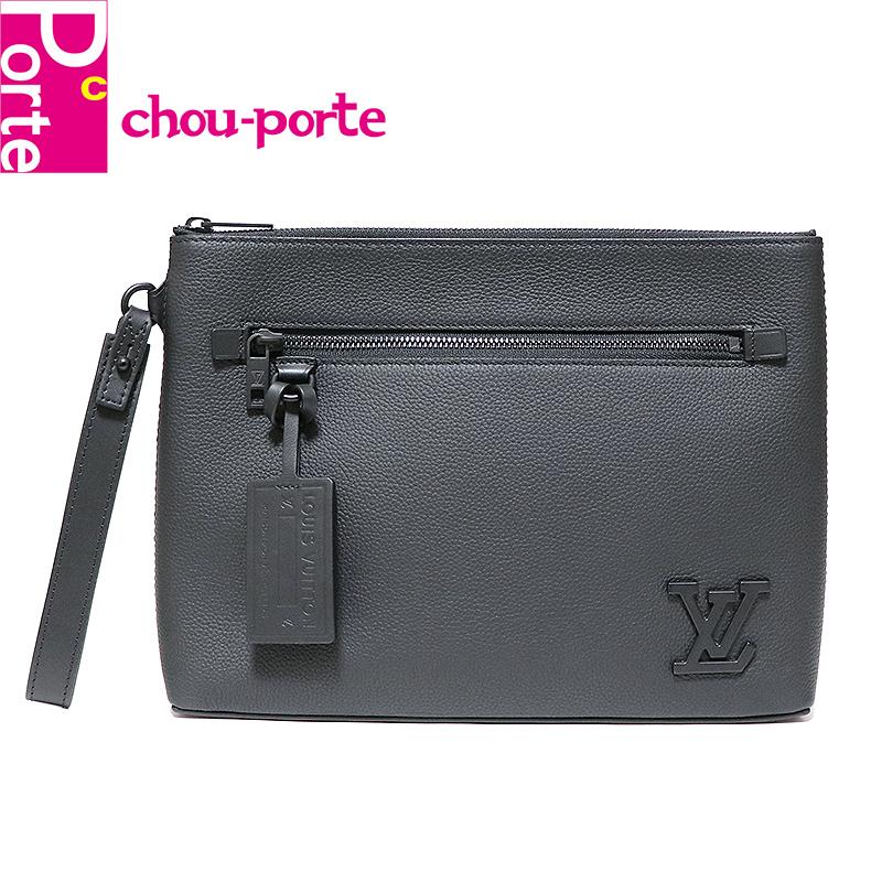 ルイヴィトン グレインレザー Louis Vuitton クラッチバッグ クラッチバッグ ポシェット Ipad グレインレザー M697 黒