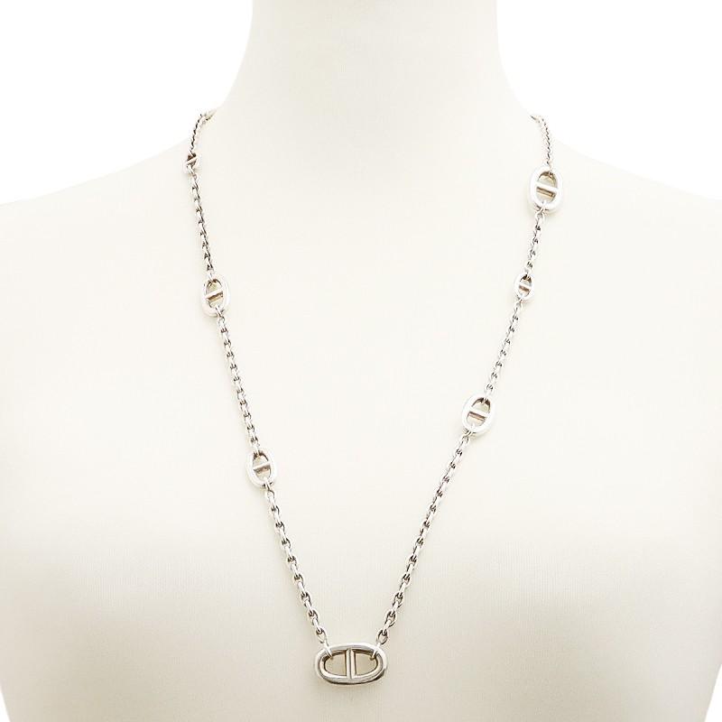 エルメス Hermes ネックレス シェーヌダンクル ファランドール シルバー925 Sv925 レディース メンズ 中古 Kmhe 532 Chou Porte 通販 Yahoo ショッピング