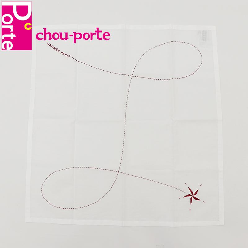 格安saleスタート 白 ホワイト系 ポケットチーフ コットン コンステラシオン ハンカチ Hermes エルメス チーフ 布 ハンカチ エルメス ルージュグレナ 未使用品 メンズ レディース 財布 帽子 ファッション小物