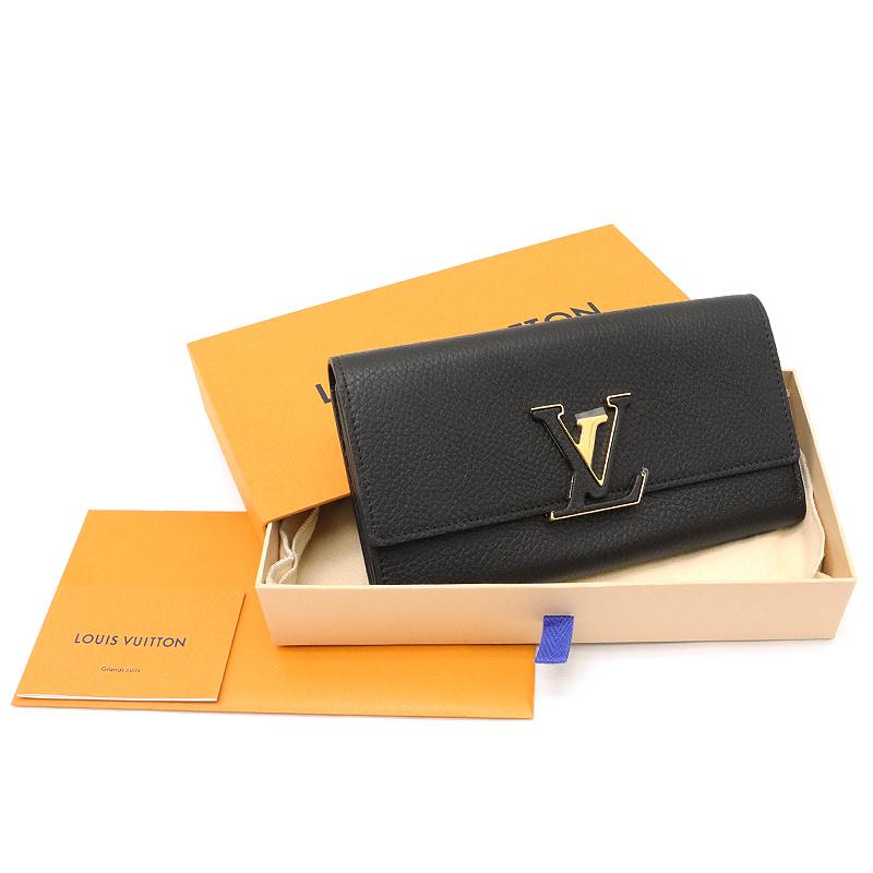 ルイヴィトン Louis Vuitton 長財布 ポルトフォイユ カプシーヌ トリヨンレザー ブラック 黒 M レディース 未使用品 Kmlv A3425 Chou Porte 通販 Yahoo ショッピング