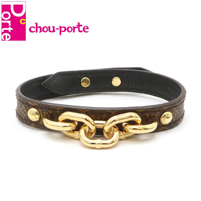 代引不可 ルイヴィトン Louis Vuitton ブレスレット ツイスト ザ チェーン モノグラム ゴールド金具 19サイズ M6529 レディース 中古美品 楽天 Www World Of Heating De