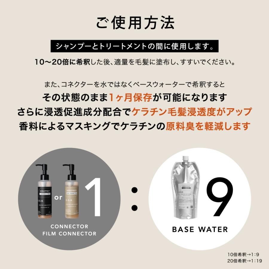 ケラフェクト コネクター 150ml ベースウォーター 1000ml セット