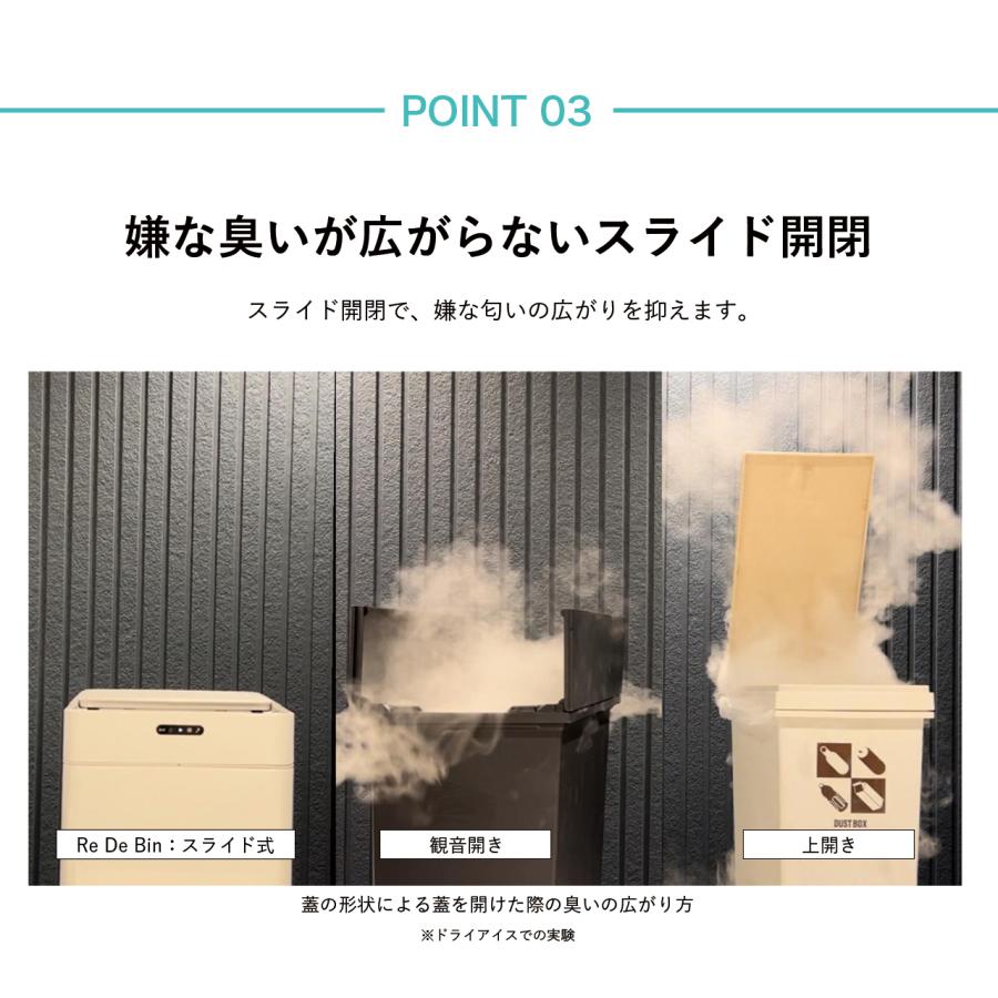 Re・De Bin リデ スマートダストボックス 22L ホワイト SDB01A-22WT