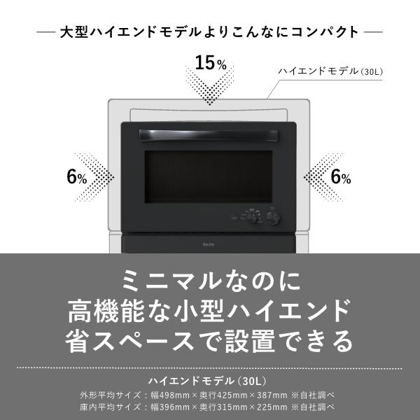Re・De Range リデ リデ オーブンレンジ  ブラック ホワイト レシピ本付き 20L グリル機能満載 2つのダイヤルでシンプル操作 赤外線センサー搭載_14