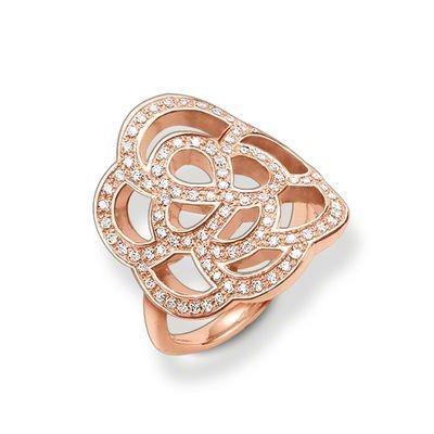 Thomas Sabo 指輪 レディース トーマス・サボ ローズ バラ フラワー 