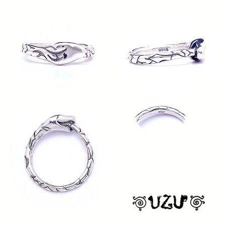 ウズ UZU 指輪 レディース アクセサリー RI-3034 イブシ シルバー925 蛇   へび  のモチーフ イブシ リング UcateI ウロボロス 11/14｜chouchou-de-stt｜03