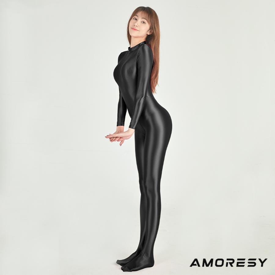 AMORESY Athena 新色入荷 全身タイツ ボディスーツ バックジッパー キャットスーツ 光沢 ゼンタイ コスチューム 男女兼用 ユニセックス｜chouchou-life｜14