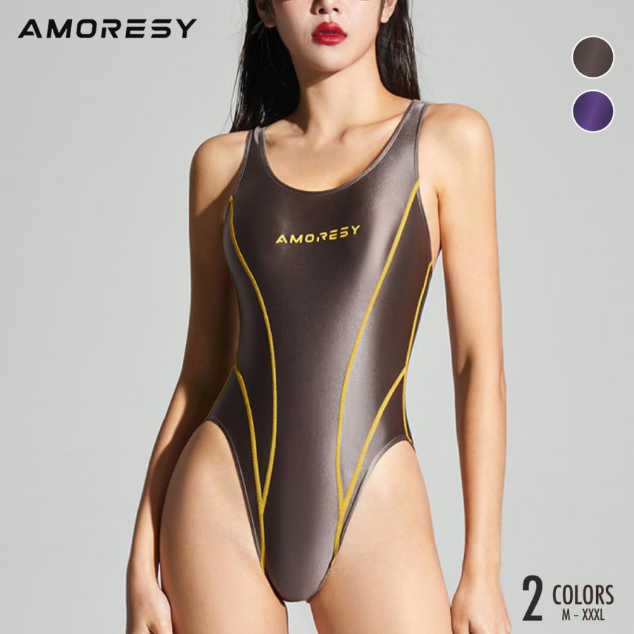 AMORESY アモレシー Vellustre C ハイレグ 競泳水着 ボディスーツ レオタード レーシングバック コスチューム コスプレ 撮影 衣装 肌着 ユニセックス 男女兼用（Yahoo!・ChouChouストア）