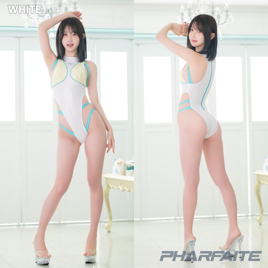 PHARFAITE】SPIDER-BINDER GLOW ホワイトシーケンス水着 PHARFAITE】SPIDER-BINDER GLOW ホワイトシーケンス