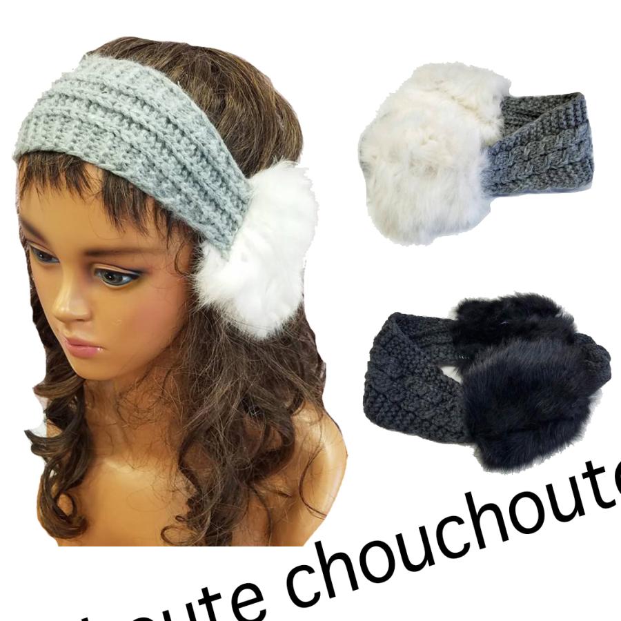 イヤーマフラー ヘアーバンド 耳当て付きヘアーバンド あったかい ラビットファーニット 防寒 1108 037 オシャレマニア Chouchoute 通販 Yahoo ショッピング