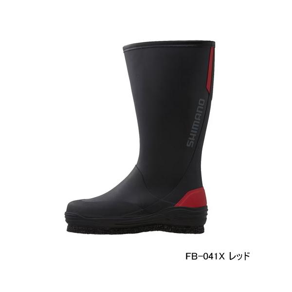 シマノ 107879 ジップアップブーツ カットラバーピンフェルト L（レッド）SHIMANO FB-041X[107879シマノ] 返品種別A シマノ（SHIMANO） （24年3月新商品） ジップアップブーツ カット