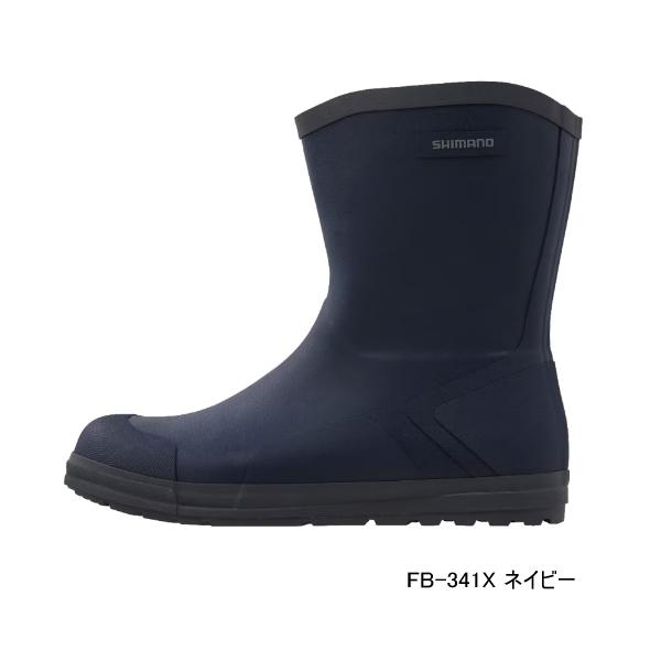 シマノ ショートデッキブーツ ネイビー FB-341X (フィッシングブーツ 釣り) シマノ（SHIMANO） （取寄せ／1月末予定） （24年3月新商品） ショート