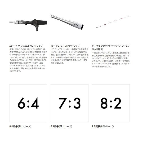 シマノ （24年4月新商品） 24 ライトゲーム XR 82MH180 （仕舞寸法