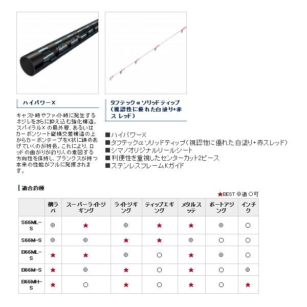 M*U様 シマノ クロスミッション BB B66ML-S シマノ クロスミッションBB B66ML-S [2021年モデル] - 釣具の