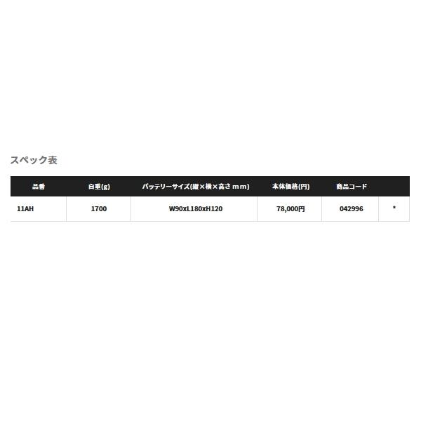 シマノ（SHIMANO） （22年4月新商品） 22 BT マスター 11AH （小型商品