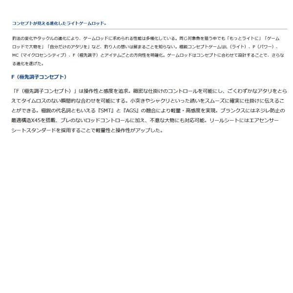 【希少】 ≪21年11月新商品！≫ ダイワ 極鋭 コンセプト ゲーム F H-170AGS 〔仕舞寸法 104cm〕 【保証書付】 【DGJ7849340330】(27520円)