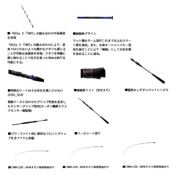 DAIWA（ダイワ） （24年9月新商品） 極鋭 MG 73M-230 （仕舞寸法 120cm