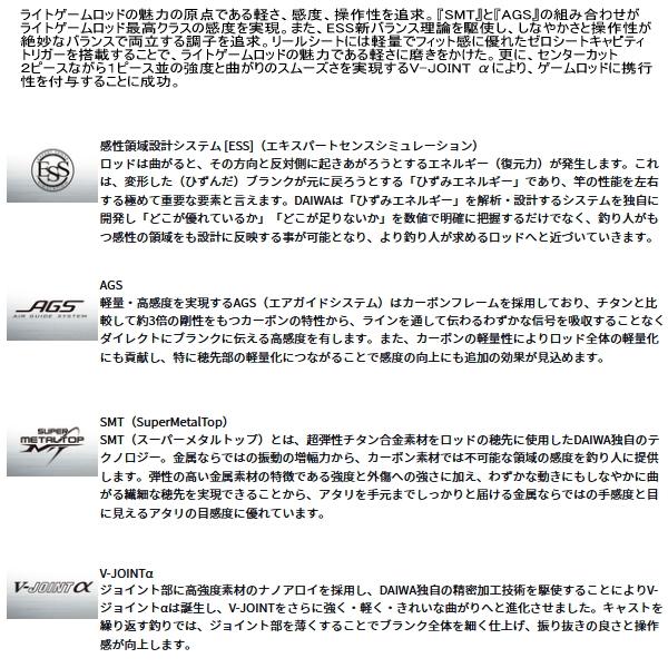 DAIWA（ダイワ） （25年3月新商品） 極鋭 LG 73M-190 （仕舞寸法 100cm