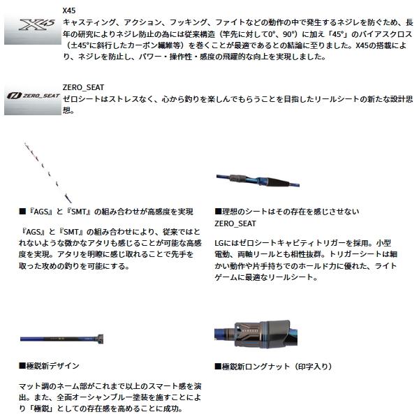 DAIWA（ダイワ） （25年3月新商品） 極鋭 LG 73M-190 （仕舞寸法 100cm