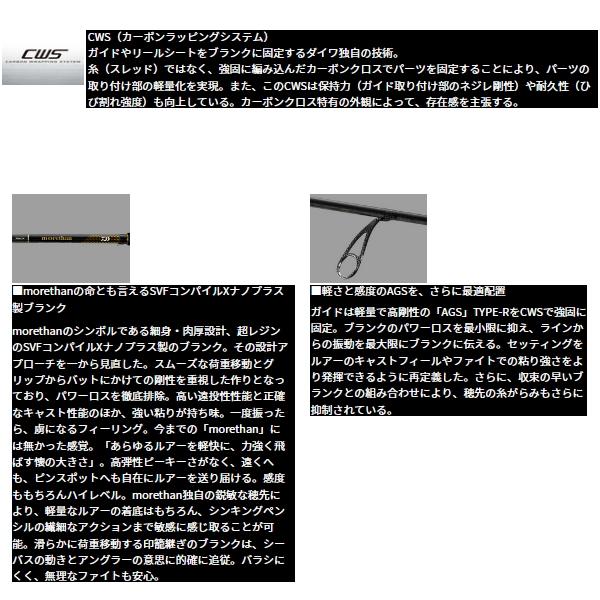 DAIWA（ダイワ） （25年9月新商品） モアザン 89M／MH・J （仕舞寸法