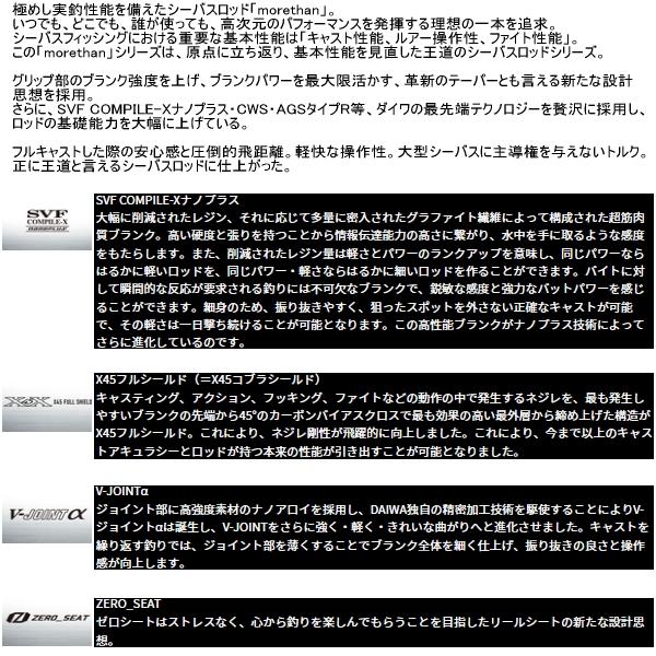 DAIWA（ダイワ） （25年9月新商品） モアザン 90MLM・J （仕舞寸法