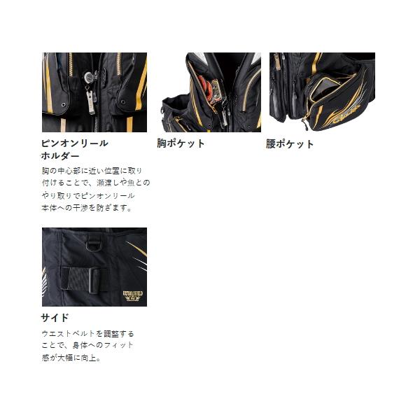 （24年3月新商品） がまかつ アルテマシールドプロ フローティングベスト GM-2197 レッド LLサイズの画像