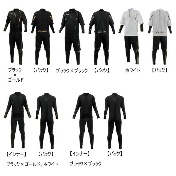 （25年3月新商品） がまかつ アクティブクールスーツ GM-3779 ブラック×ゴールド Mサイズの画像