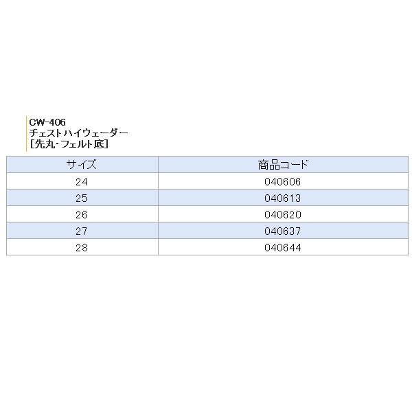 阪神素地 チェストハイウェーダー(先丸・フェルト底) CW-406 カーキ 27cm 爆買_2