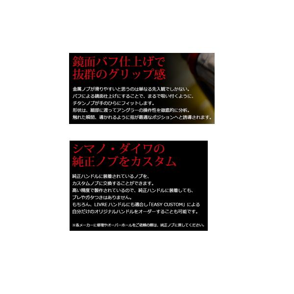 リブレ フォルテッシモ F2BTI-1 ノブ単体 1個 ブラウン(IP)／チタン