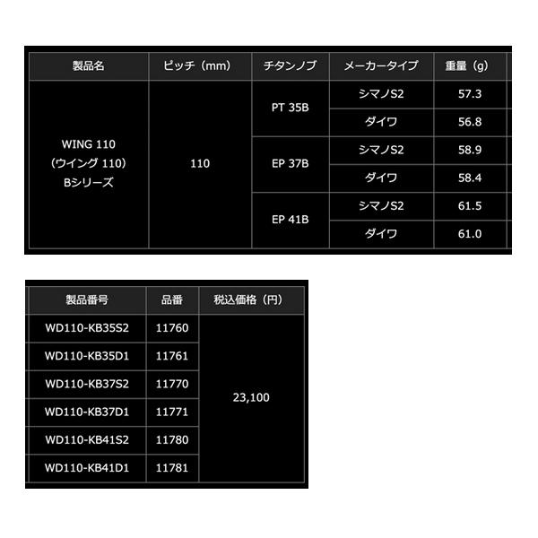 25年5月新商品） リブレ ウイング 110 Bシリーズ WD110-KB41S2 EP 41B