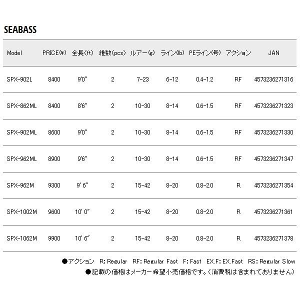 気質アップ 18年9月新商品 メジャークラフト New ソルパラ シーバス Spx 962ml 仕舞寸法 149cm 大型商品1 代引不可 シーバスロッド Wowcoffeeroasters Com