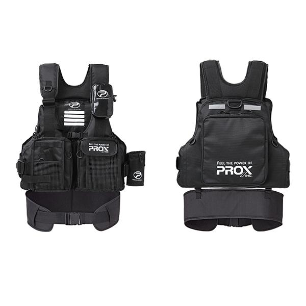 （17年4月新商品） PROX フローティングゲームベスト(サポーター付) PX399SPKK ブラック×ブラック 大人用フリーサイズ