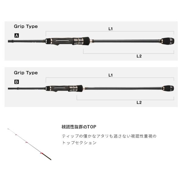 ≪'20年10月新商品！≫ テイルウォーク（tail walk） ティップバン SSD S65M/SL-DEEP 〔仕舞寸法 100cm〕 【保証書付】｜chouka｜02