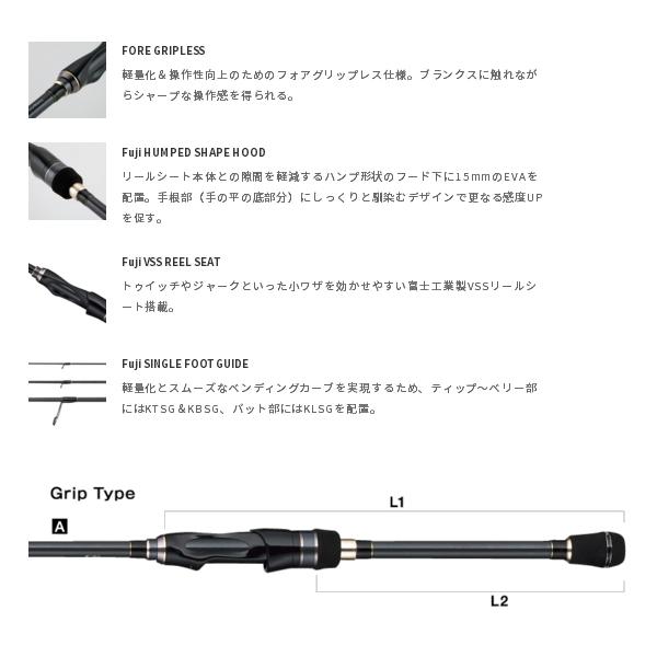 （21年4月新商品） テイルウォーク（tail walk） ベイミクス SSD S72M （仕舞寸法 112cm） （保証書付）_1