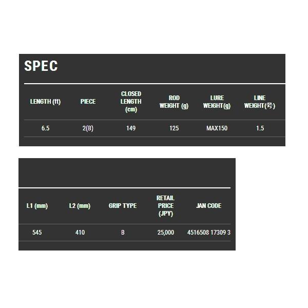 ≪20年2月新商品！≫ テイルウォーク（tail walk） サクラマスジグSSD S652 〔仕舞寸法 149cm〕 【保証書付】 【大型商品1/代引不可】 