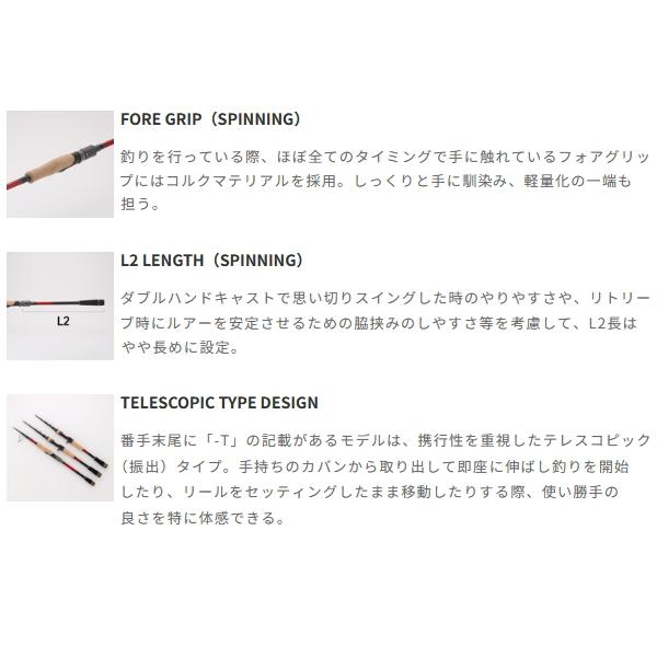 （26年3月新商品） テイルウォーク（tail walk） クリムゾン C92H-R （仕舞寸法 144cm） （保証書付） （大型1・代引と離島不可） 爆買_2
